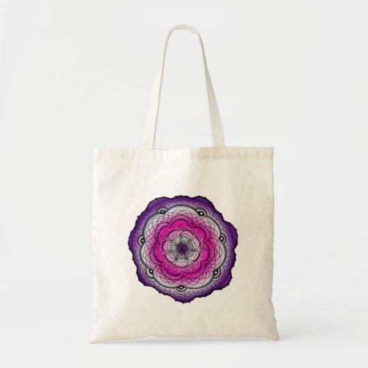 Roze en Paarse droogventilator Tote Bag (Voorkant)