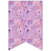 roze en paarse eenhoorn en sterren vlaggetjes (Derde vlag)