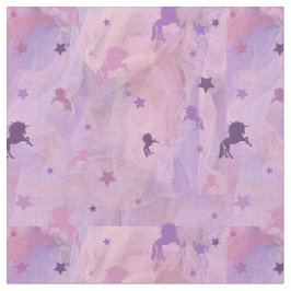 roze en paarse eenhoorn- en stervormig ontwerp- stof