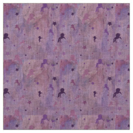 roze en paarse eenhoorn- en stervormig ontwerp- stof