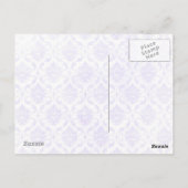 Roze en Paarse Eiffeltoren Briefkaart (Achterkant)