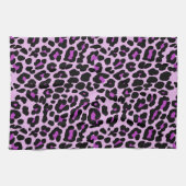 Roze en paarse, fashionable bladluipdruk theedoek (Horizontaal)