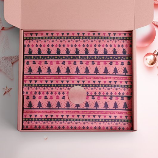 Roze en Paarse feestelijke feestvreugde Tissuepapier