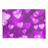 Roze en Paarse feesten Harten Kunst Kussensloop (Voorkant)