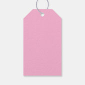 Roze en Paarse Flamingo Dank u Cadeaulabel (Achterkant)