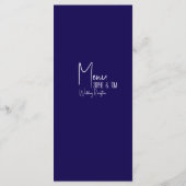 Roze en paarse floraal menu (Achterkant)