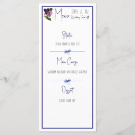 Roze en paarse floraal menu