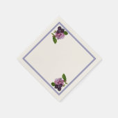 Roze en paarse floraal servet (Hoek)