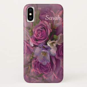 Roze en Paarse Floral Case-Mate iPhone Case