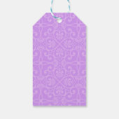 Roze en Paarse Floral Dank je Labels Cadeaulabel (Achterkant)