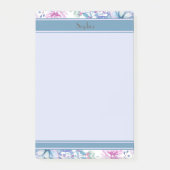 Roze en Paarse Floral en Succulenten Post-it® Notes (Voorkant)