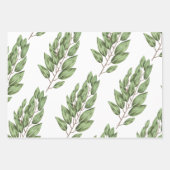 Roze en Paarse "Floral" rapping Inpakpapier Vel (Voorkant 3)