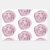 Roze en Paarse "Floral" rapping Inpakpapier Vel (Voorkant 2)