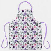  roze en Paarse Floral Schort (Voorkant)