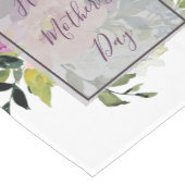 Roze en paarse florale Moederdag Medium Tafelloper (Hoek)