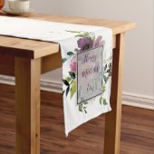 Roze en paarse florale Moederdag Medium Tafelloper (Voorbeeld)