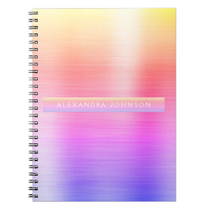 Roze en Paarse Folie Professional Girly Notitieboek
