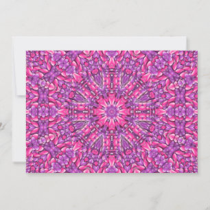 Roze en Paarse Fractal Kaleidoscoop Kaart