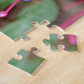 Roze en paarse Fuchsia bloemen in bloei Legpuzzel (Zijkant)