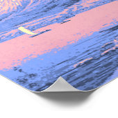 Roze en Paarse Fuji uit het meer van Yamanaka Poster (Hoek)