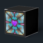 Roze en Paarse Gem Heart Pillar-kaars Bedankdoosjes<br><div class="desc">Roze en Paarse Gem Heart Personaliseer het ontwerp op dit object of herontwerp volledig van nul door ons afbeelding te vervangen door uw eigen. Maakt een groot geschenk voor elke gelegenheid.</div>