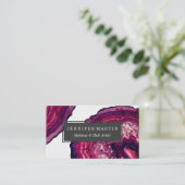 roze en Paarse geodesteen Visitekaartje (Staand voorkant)