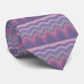 Roze en paarse geometrische patronen stropdas (Opgerold)