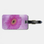 Roze en paarse Gerber Daisy Bagagelabel (Achterkant horizontaal)