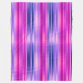 Roze en paarse gestreept fleece deken (Voorkant)