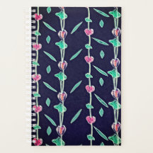 Roze en Paarse gestreepte bloemen