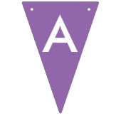 Roze en Paarse gestripte Happy Birthday Banner Fla (Derde vlag)