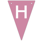 Roze en Paarse gestripte Happy Birthday Banner Fla (Tweede vlag)