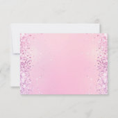 Roze en Paarse Glitter Ombre Business Hartelijk da Bedankkaart (Achterkant)