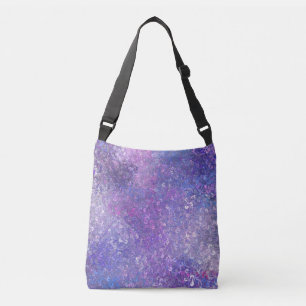 Roze en paarse glitters Bling Crossbody Tas