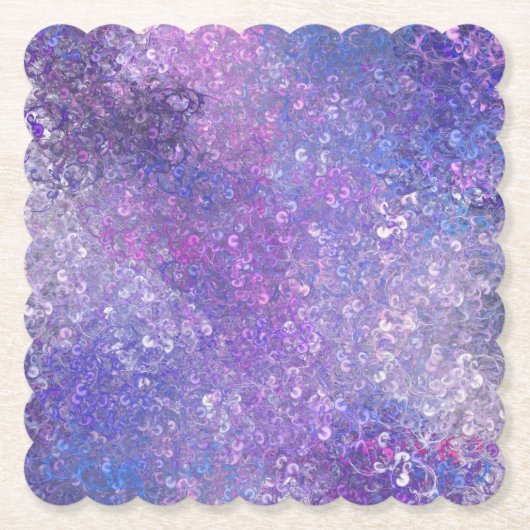 Roze en paarse glitters Bling Kartonnen Onderzetters (Voorkant)