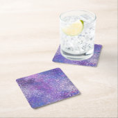 Roze en paarse glitters Bling  Kartonnen Onderzetters (Insitu)