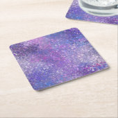 Roze en paarse glitters Bling  Kartonnen Onderzetters (Schuin)