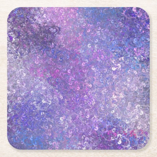 Roze en paarse glitters Bling  Kartonnen Onderzetters (Voorkant)