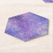 Roze en paarse glitters Bling Kartonnen Onderzetters (Schuin)