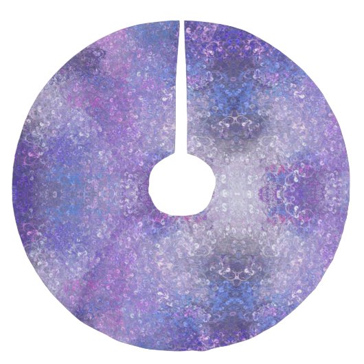 Roze en paarse glitters Bling  Kerstboom Rok (Voorkant)