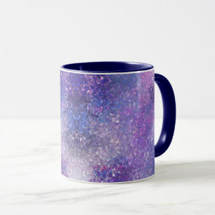 Roze en paarse glitters Bling Mok