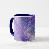 Roze en paarse glitters Bling Mok (Voorkant links)