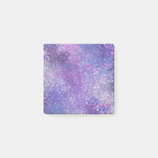 Roze en paarse glitters Bling Post-it® Notes (Voorkant)