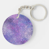 Roze en paarse glitters Bling  Sleutelhanger (Achterkant)