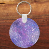 Roze en paarse glitters Bling Sleutelhanger (Achterkant)