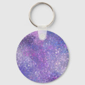 Roze en paarse glitters Bling Sleutelhanger (Achterkant)