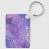 Roze en paarse glitters Bling  Sleutelhanger (Achterkant)
