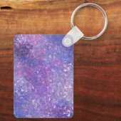 Roze en paarse glitters Bling  Sleutelhanger (Achterkant)