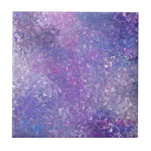 Roze en paarse glitters Bling  Tegeltje