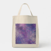 Roze en paarse glitters Bling Tote Bag (Achterkant)